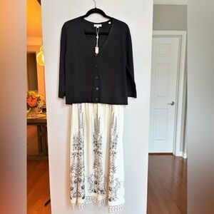 NWT Max Studio Skirt Cardigan Set Size M